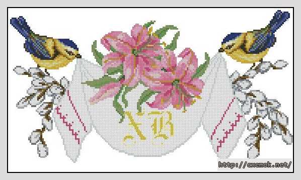 Download embroidery patterns by cross-stitch  - Пасхальный мотив