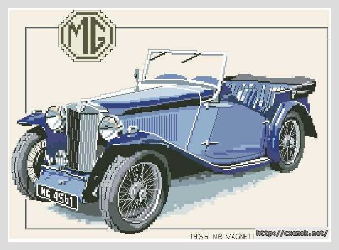 Download embroidery patterns by cross-stitch  - Cmg115-1936 magnette