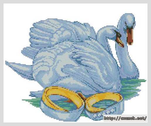 Download embroidery patterns by cross-stitch  - Лебеди