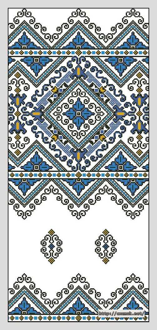 Download embroidery patterns by cross-stitch  - Рушник 8