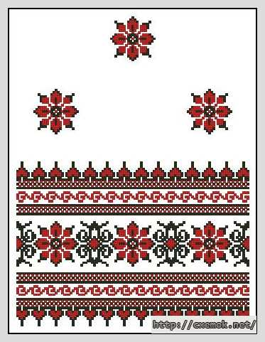 Download embroidery patterns by cross-stitch  - Рушник 4