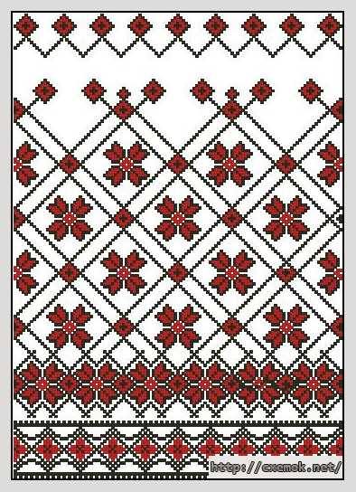 Download embroidery patterns by cross-stitch  - Рушник 3