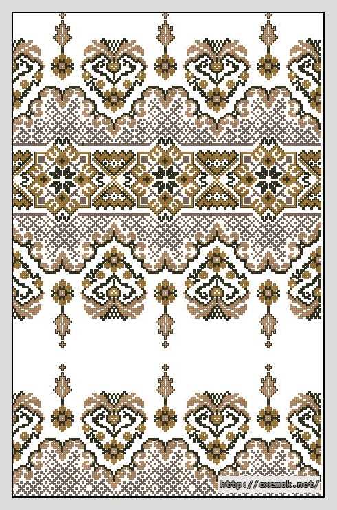 Download embroidery patterns by cross-stitch  - Рушник 2