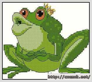 Download embroidery patterns by cross-stitch  - Царевна лягушка