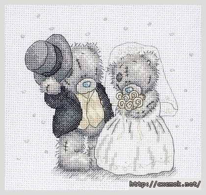 Download embroidery patterns by cross-stitch  - Свадебный портрет