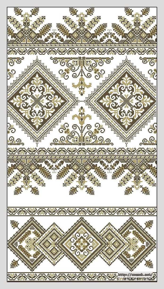 Download embroidery patterns by cross-stitch  - Узор вишивки