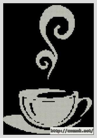 Download embroidery patterns by cross-stitch  - Ночной кофе