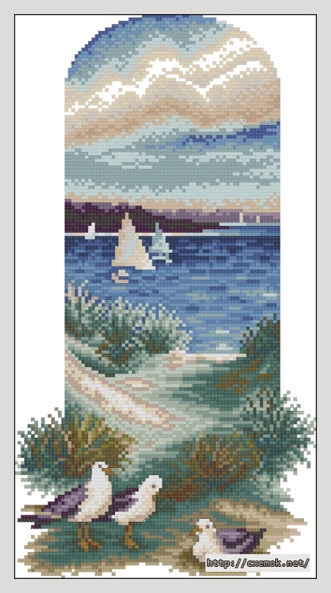 Download embroidery patterns by cross-stitch  - Белый парус, author 