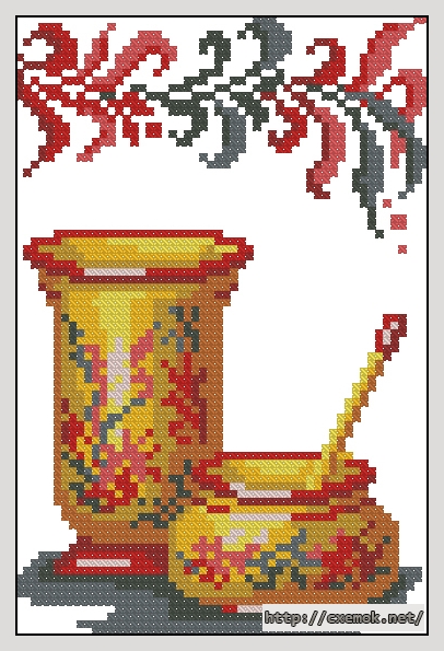 Download embroidery patterns by cross-stitch  - Набор для чая, author 