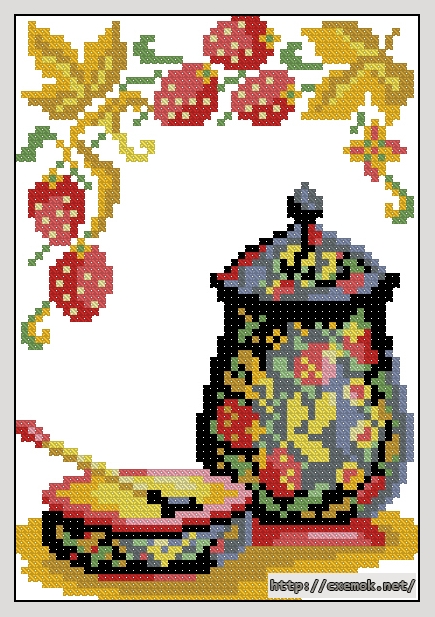 Download embroidery patterns by cross-stitch  - Набор для ягод, author 