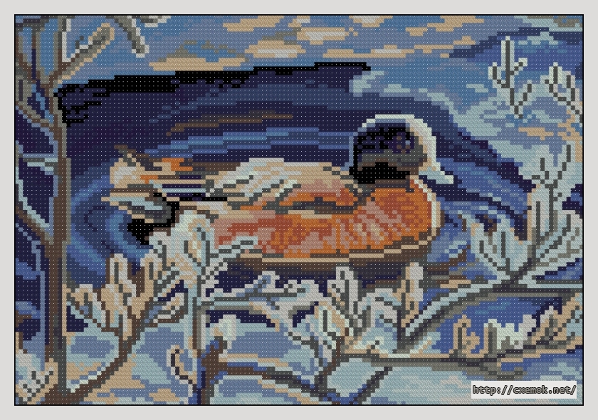 Download embroidery patterns by cross-stitch  - Серая шейка, author 
