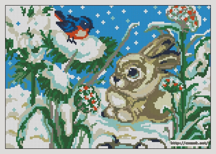 Download embroidery patterns by cross-stitch  - Ранняя зима, author 