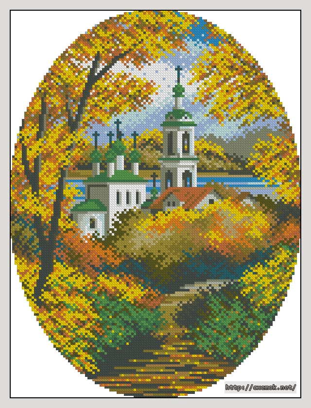 Download embroidery patterns by cross-stitch  - Листопад, author 