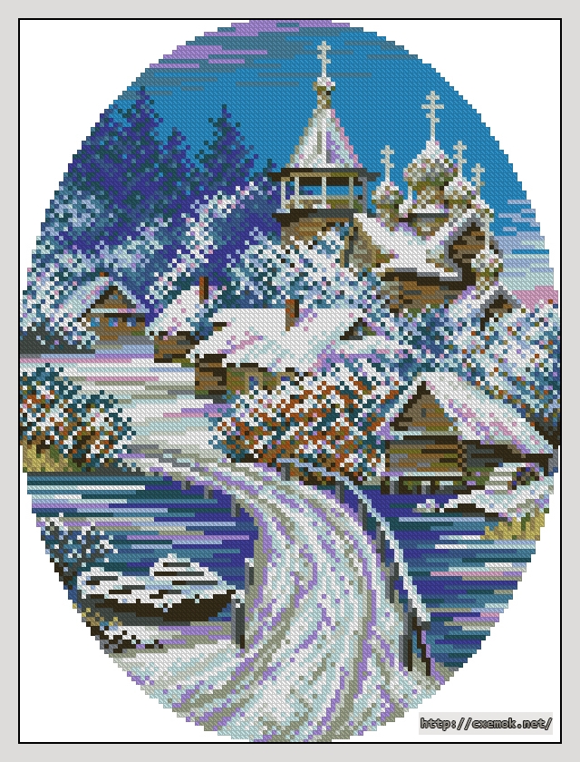 Download embroidery patterns by cross-stitch  - Февральская заря, author 