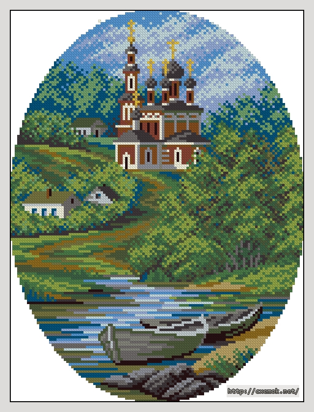 Download embroidery patterns by cross-stitch  - После ночного дождя, author 