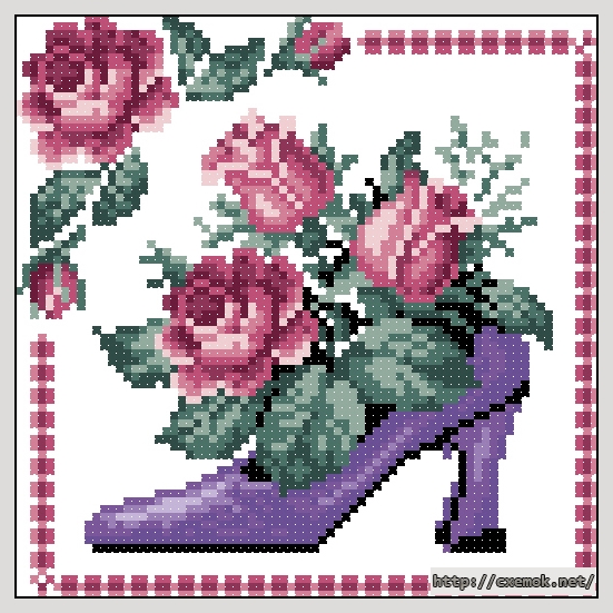 Download embroidery patterns by cross-stitch  - Розовый каприз, author 