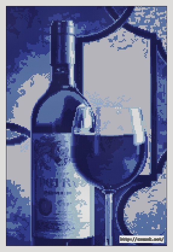 SI-215 Вино и виноград. Схема для вышивки бисером СвитАрт