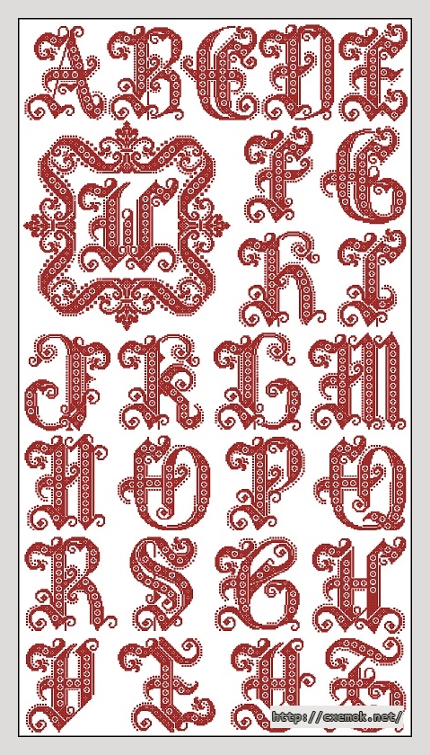 Download embroidery patterns by cross-stitch  - Lettres a marie-colette, author 