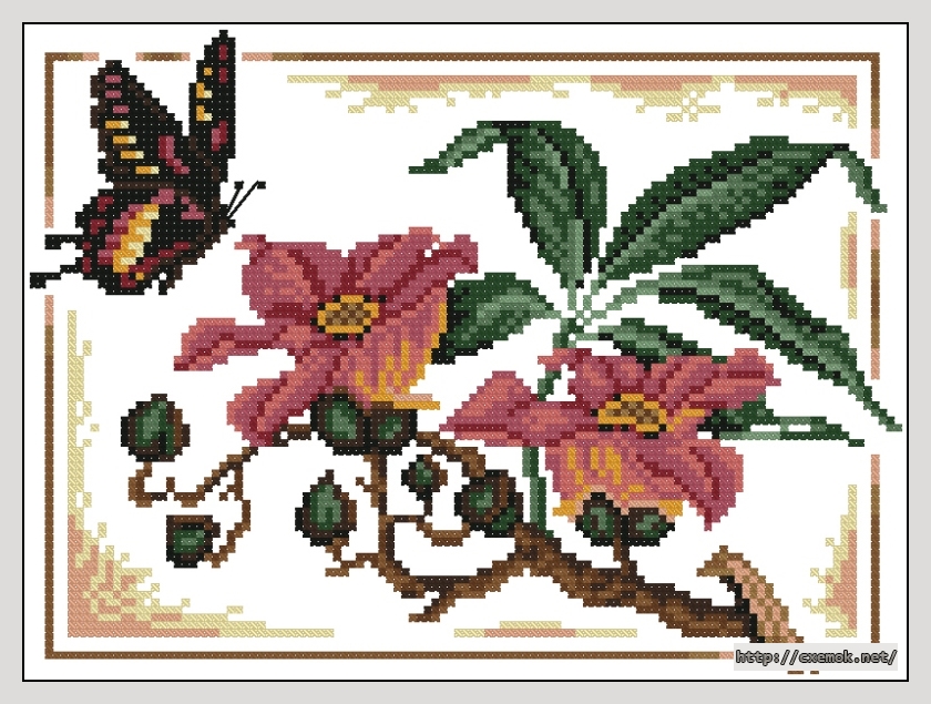 Download embroidery patterns by cross-stitch  - Парусник, author 