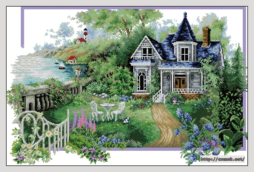 Download embroidery patterns by cross-stitch  - Summer comes, author 