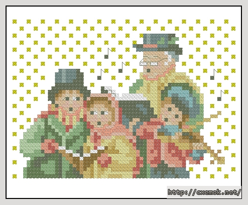 Download embroidery patterns by cross-stitch  - Kerstkaart groot, author 