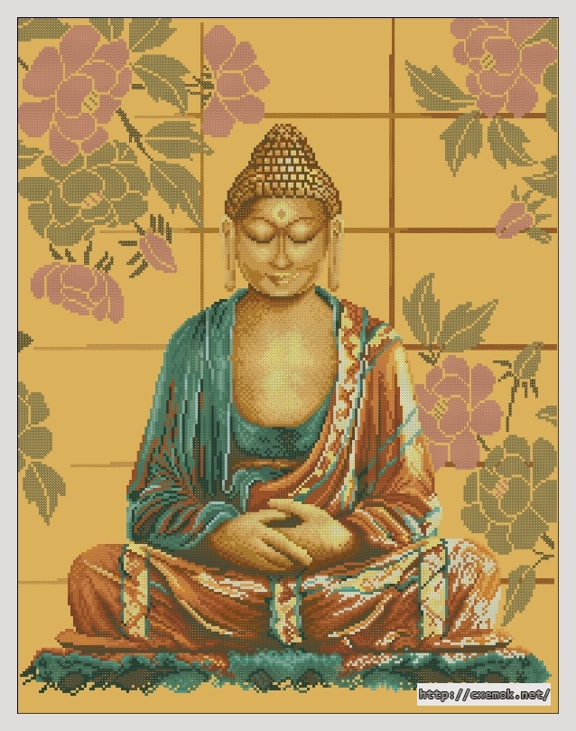 Download embroidery patterns by cross-stitch  - Budda, author 