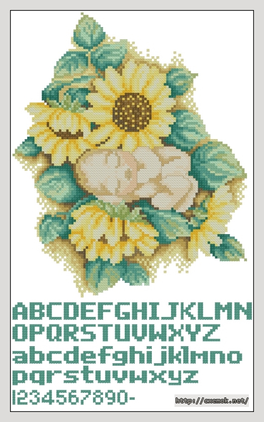 Download embroidery patterns by cross-stitch  - Summer child, author 