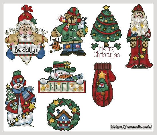 Download embroidery patterns by cross-stitch  - Holiday treats, author 