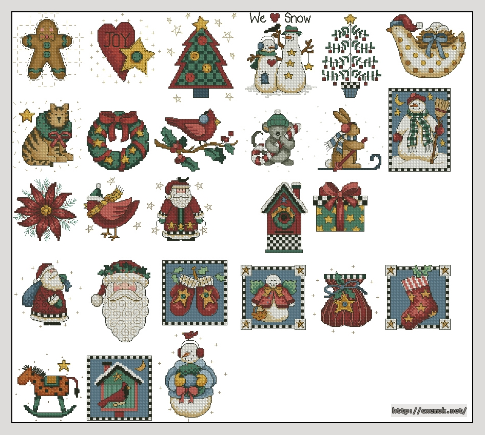 Download embroidery patterns by cross-stitch  - Holiday mumms, author 