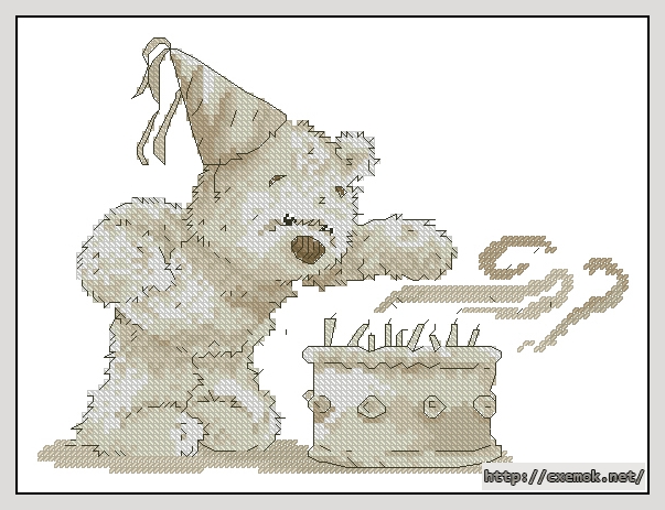 Download embroidery patterns by cross-stitch  - Lickle birthday wishes, author 
