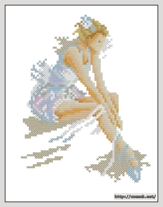 Download embroidery patterns by cross-stitch  - Ballet (small), author 