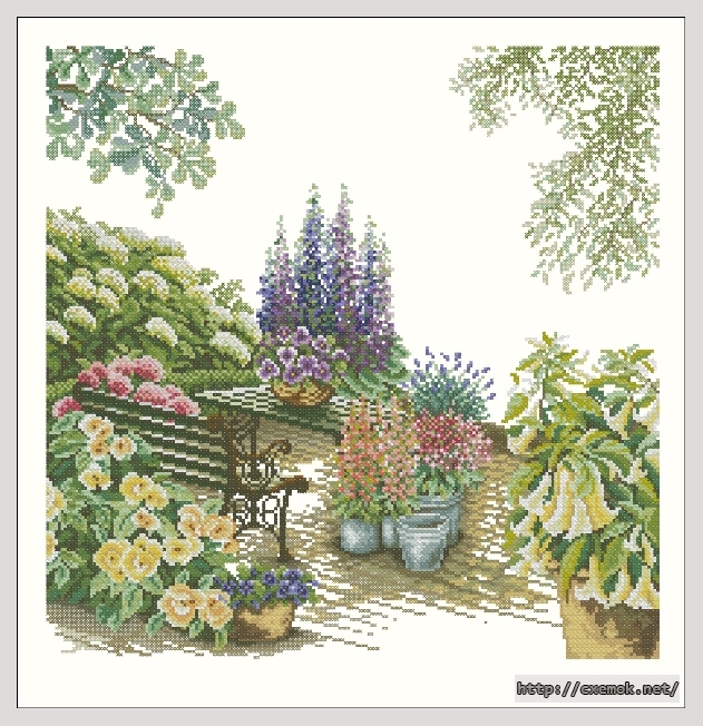 Download embroidery patterns by cross-stitch  - River sight, author 