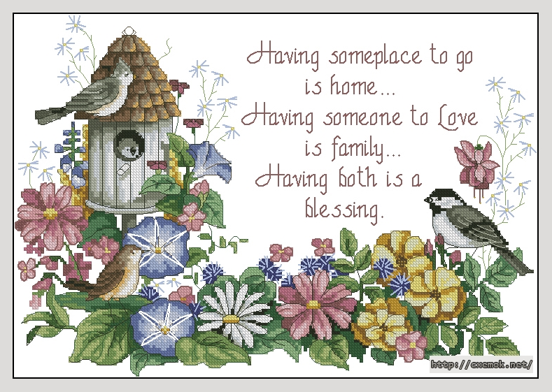 Download embroidery patterns by cross-stitch  - To be blessed, author 