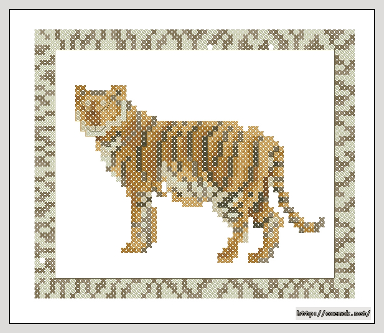 Download embroidery patterns by cross-stitch  - Tijger, author 