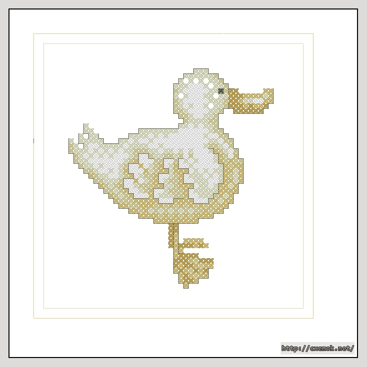 Download embroidery patterns by cross-stitch  - Eend, author 