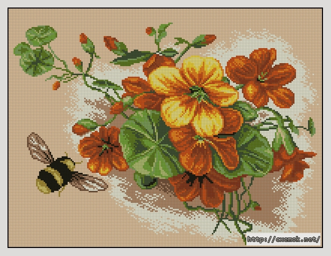 Download embroidery patterns by cross-stitch  - Latinki, author 