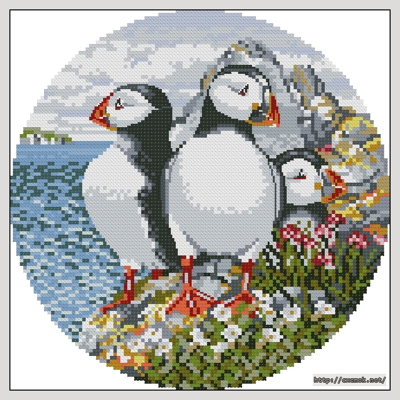 Download embroidery patterns by cross-stitch  - Puffin_patrol, author 