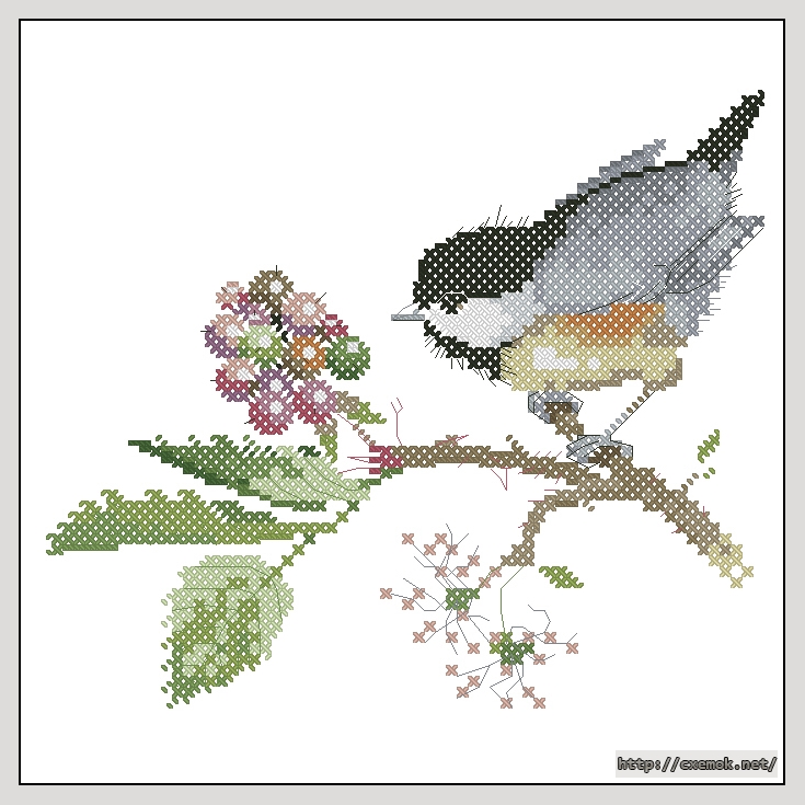 Download embroidery patterns by cross-stitch  - Chick berry, author 