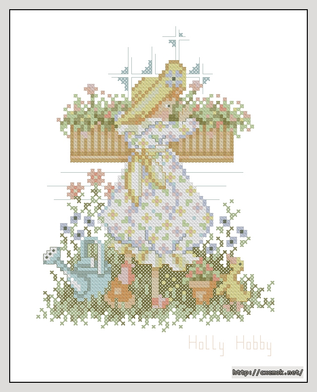 Download embroidery patterns by cross-stitch  - Holly hobbie, author 