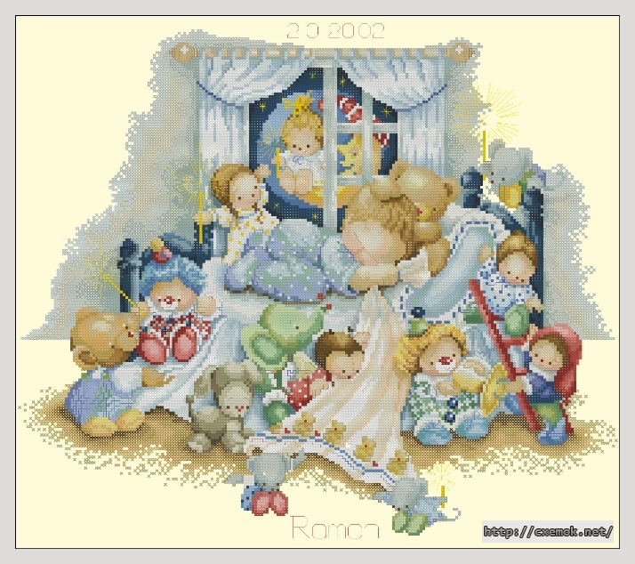 Download embroidery patterns by cross-stitch  - Sweet dreams, author 