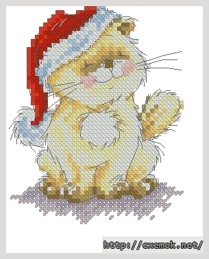 Download embroidery patterns by cross-stitch  - Christmas hat decoration, author 