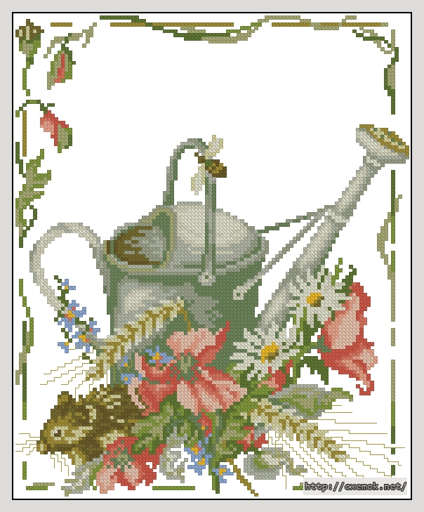 Download embroidery patterns by cross-stitch  - Refreshment in summer, author 
