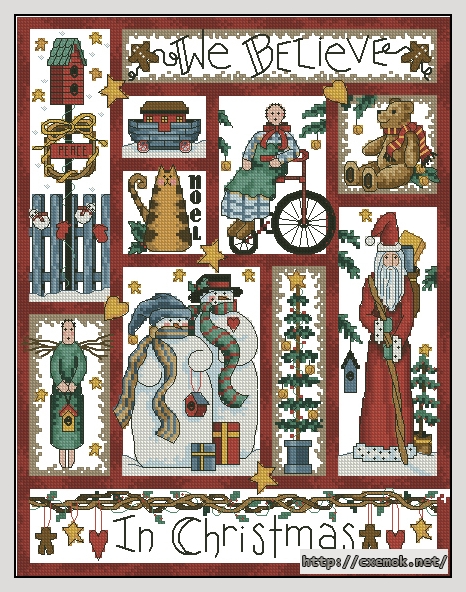 Download embroidery patterns by cross-stitch  - Rustic holiday, author 