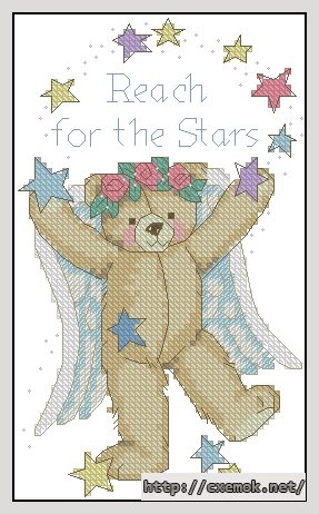 Download embroidery patterns by cross-stitch  - Reach for the stars, author 