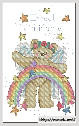 Download embroidery patterns by cross-stitch  - Expect a miracle, author 