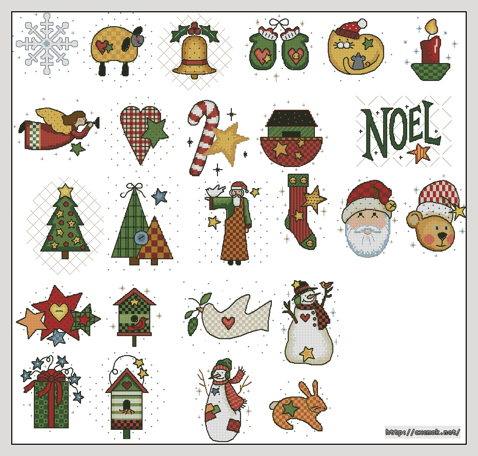 Download embroidery patterns by cross-stitch  - Holiday moments, author 