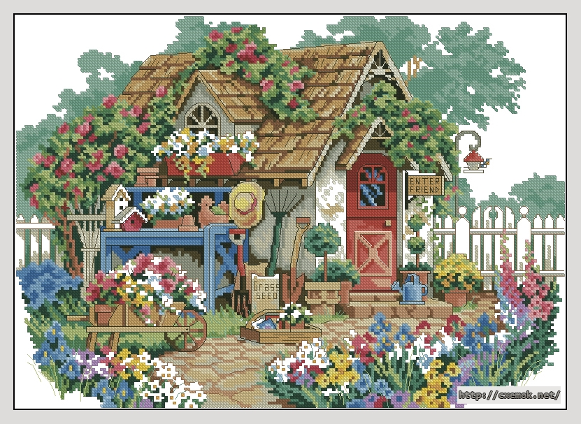 Download embroidery patterns by cross-stitch  - Gardener''s haven, author 