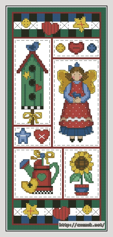 Download embroidery patterns by cross-stitch  - Angel collection, author 