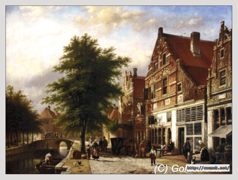 Download embroidery patterns by cross-stitch  - Zuiderhavendijk in enkhuizen, author 