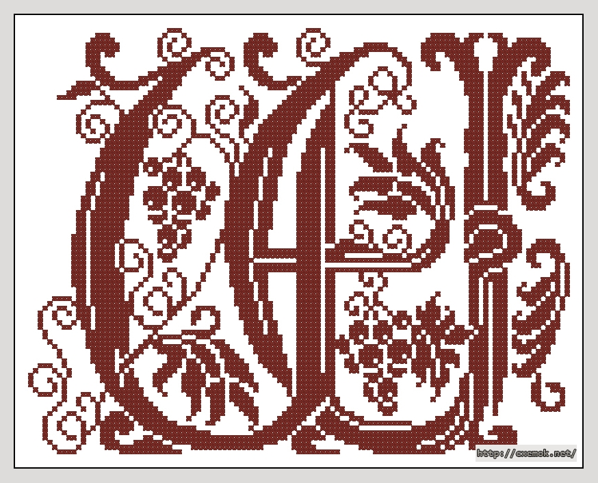 Download embroidery patterns by cross-stitch  - Alphabet prive, author 